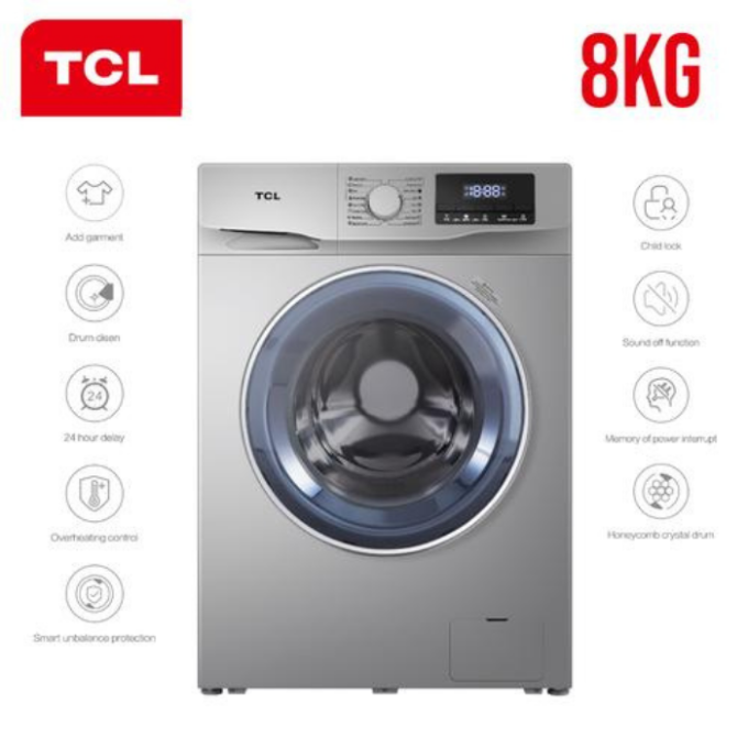 Tcl 8KG Front Load Washing Maching P608