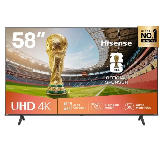 Hisense 58A6QKEN 58″ UHD 4K VIDAA Smart TV