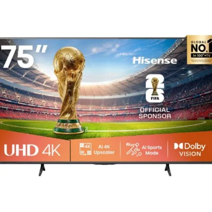 Hisense 75A6QKEN 75 inch 4K VIDAA Smart TV