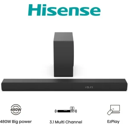 Hisense HS3100 3.1 CH Soundbar, 480W